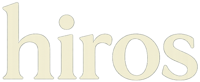 hiros logo beige