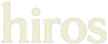 hiros logo beige